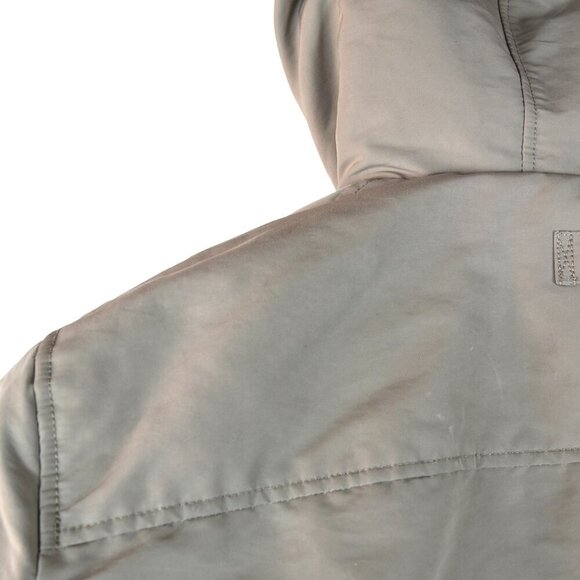 Uniqlo Ultra Warm Hybrid Down Coat Brown/Khaki/Beige Winter Jacket Large - Picture 3 of 12